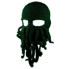 Load image into Gallery viewer, Cthulhu Tentacle Crochet Beanie Hat /Wind Mask