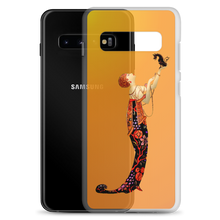 Load image into Gallery viewer, Art-Deco Lady with a Demon Dog Samsung Case