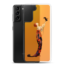 Load image into Gallery viewer, Art-Deco Lady with a Demon Dog Samsung Case