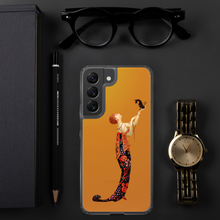 Load image into Gallery viewer, Art-Deco Lady with a Demon Dog Samsung Case