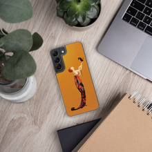 Load image into Gallery viewer, Art-Deco Lady with a Demon Dog Samsung Case