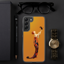 Load image into Gallery viewer, Art-Deco Lady with a Demon Dog Samsung Case