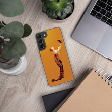 Load image into Gallery viewer, Art-Deco Lady with a Demon Dog Samsung Case