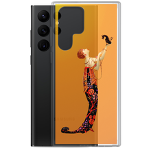 Load image into Gallery viewer, Art-Deco Lady with a Demon Dog Samsung Case