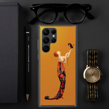 Load image into Gallery viewer, Art-Deco Lady with a Demon Dog Samsung Case
