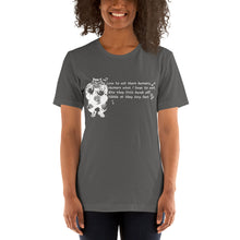 Load image into Gallery viewer, The Monster's Ode to Humans Unisex T-Shirt, Dark Colors