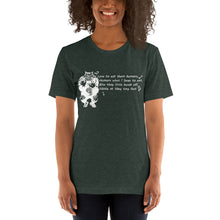 Load image into Gallery viewer, The Monster's Ode to Humans Unisex T-Shirt, Dark Colors