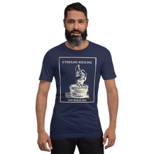 Load image into Gallery viewer, Cthulhu Riesling, Taste the Abyss Unisex T-Shirt, Darker Colors