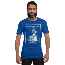 Load image into Gallery viewer, Cthulhu Riesling, Taste the Abyss Unisex T-Shirt, Darker Colors