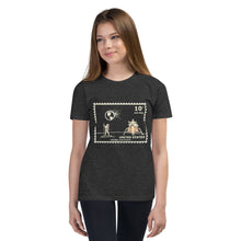 Load image into Gallery viewer, Cthulhu Moon landing commemorative stamp Youth T-Shirt