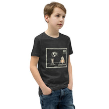 Load image into Gallery viewer, Cthulhu Moon landing commemorative stamp Youth T-Shirt