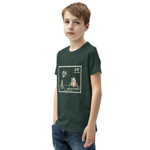 Load image into Gallery viewer, Cthulhu Moon landing commemorative stamp Youth T-Shirt