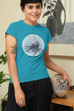 Load image into Gallery viewer, Yog-Sothoth Cat Toy Women&#39;s short sleeve t-shirt
