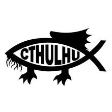 Load image into Gallery viewer, Cthulhu Fish  Car Window sticker
