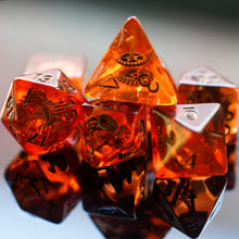 Load image into Gallery viewer, Steampunk Gears 7 Dice Set
