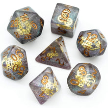 Load image into Gallery viewer, Steampunk Gears 7 Dice Set
