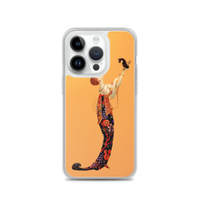 Load image into Gallery viewer, Art-Deco Lady with a Demon Dog iPhone Case
