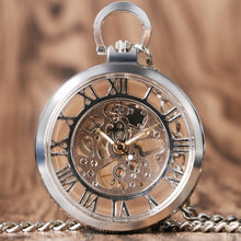 Load image into Gallery viewer, Steampunk Mechanical Pocket Watch with Fob
