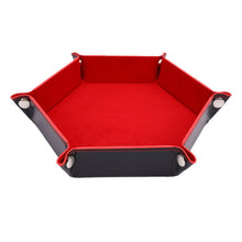 Load image into Gallery viewer, Faux Leather Folding Hexagonal Tray
