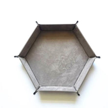 Load image into Gallery viewer, Faux Leather Folding Hexagonal Tray
