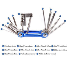 Load image into Gallery viewer, Multifunction 11 In1 Bicycle Tool Kit
