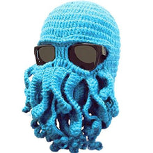 画像をギャラリービューアに読み込む, Cthulhu Tentacle Crochet Beanie Hat /Wind Mask
