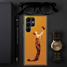 画像をギャラリービューアに読み込む, Art-Deco Lady with a Demon Dog Samsung Case
