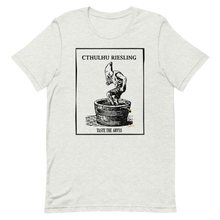 Load image into Gallery viewer, Cthulhu Riesling, Taste the Abyss Unisex T-Shirt, Lighter Colors
