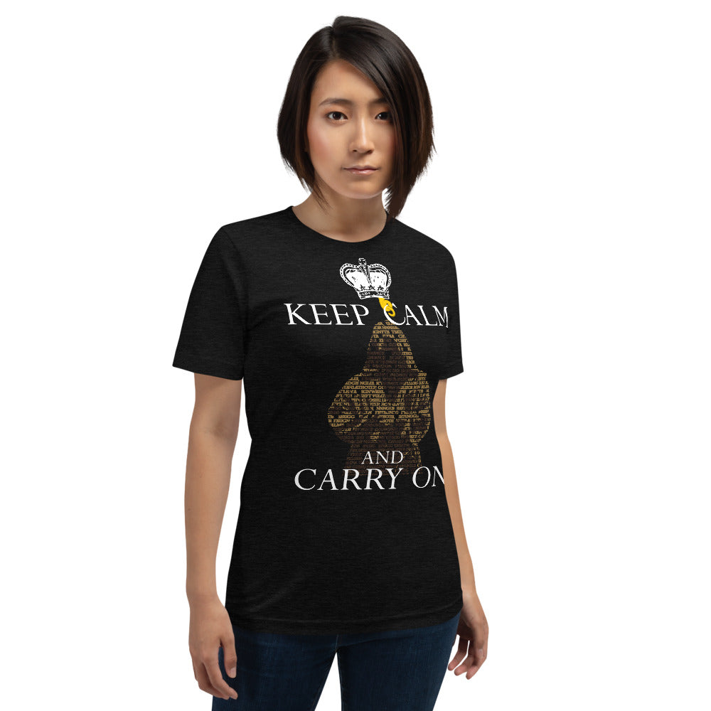 Keep Calm and Carry On, Cultist Unisex T-Shirt