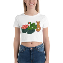 Load image into Gallery viewer, Cthulhu Sushi -Women’s Crop Tee
