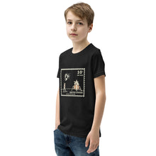 Load image into Gallery viewer, Cthulhu Moon landing commemorative stamp Youth T-Shirt

