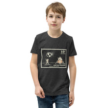 Load image into Gallery viewer, Cthulhu Moon landing commemorative stamp Youth T-Shirt
