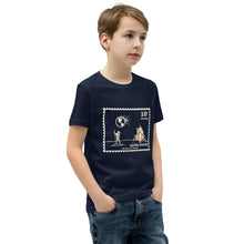 Load image into Gallery viewer, Cthulhu Moon landing commemorative stamp Youth T-Shirt
